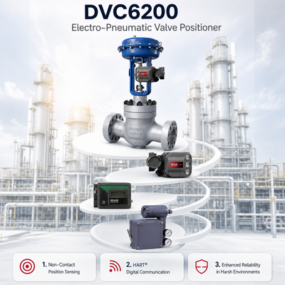 FIELDVUE DVC6200 Posicionador Inteligente de Válvula 4 20mA Controlador de Válvula Digital IP66