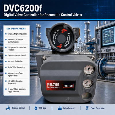 Controlador Digital de Válvula de Ação Simples FD DVC6200F FOUNDATION Fieldbus Posicionador Inteligente de Válvula