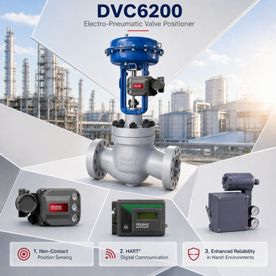 DVC6200 Pneumático Valve Positioner ATEX IECEx Certificado -40 85°C Regulação de pressão de regulação de fluxo