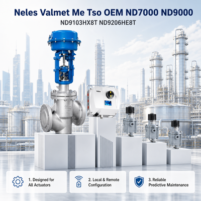 Posicionador Pneumático Inteligente Valmet Me Tso OEM ND7000 ND9000 ND9103HX8T ND9206HE8T Válvula Rotativa Linear