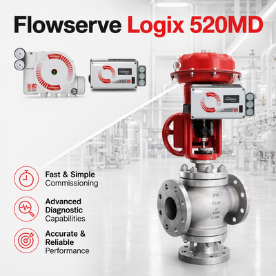 Flowserve Logix 520MD Plus Digital HART 7 posicionador 4 20mA IP66
