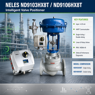 Neles ND9103HX8T ND9106HX8T Controlador de válvula pneumática HART Digital
