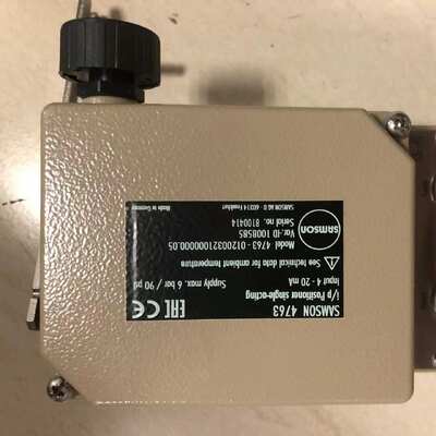 Pacote Avançado de Posicionador de Válvula Samson 4763 de Precisão Industrial para Controle Inteligente
