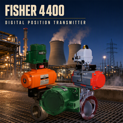 Transmissor Digital de Posição de Válvula FIELDVUE 4400 da Fisher com Detecção sem Contato, Capacidade SIL 2 e Comunicação HART 7