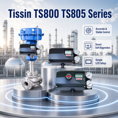 Posicionador de Válvula Inteligente Tissin TS800 TS805 HART 4 20mA Eletropneumático IP66 à Prova de Explosão