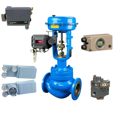 New and Pneumatic Samson Control Ball Valve and Masoneilan Reliable SVI2 Control Valve Positioner and 4700E Electro-pneumatic Controller and FISH-ER 67CFR