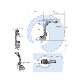 Robô de soldadura do arco da linha central de Yaskawa Motoman AR1440 6 que fornece o desempenho rápido e exato o controlador do robô YRC1000