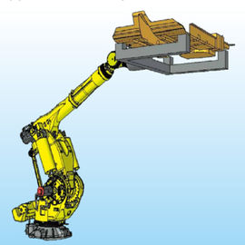 6 a repetibilidade do ± 0.1mm do robô de soldadura do ponto de Fanuc da carga útil da linha central 700 articulou o tipo
