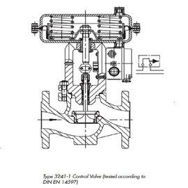 Liga pneumática da válvula de controle do globo da válvula de controle pneumático da versão do RUÍDO/material de aço