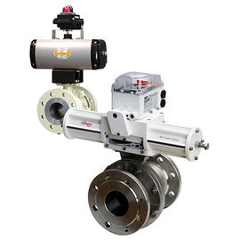 Válvula de flutuador de aço inoxidável PN da bola das válvulas 10 - pressão 40 com o Positioner de 3200MD 3800MD