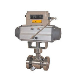Válvula de bola durável da válvula de controle pneumático ANSN com o Positioner da válvula de 3661 Digitial