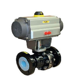 PN 10 - válvula de bola da válvula de controle pneumático do BR 20b do PN 16 com forro de PFA