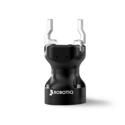 Os robôs colaboradores de UR 10 combinam com o jogo robótico do braço do robô do prendedor de ROBOTIQ 2F-140 para a colheita material