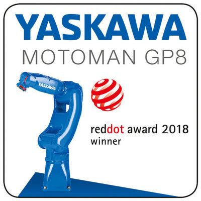 Braço do robô da linha central de Yaskawa 6 da carga útil 8kg de 1.0KVA 727mm