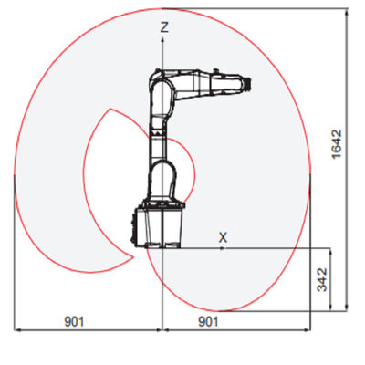 O ABB IRB1200 do braço do robô de 6 linhas centrais com flexível e o funcional como o robô industrial pequeno para soldar e entregar