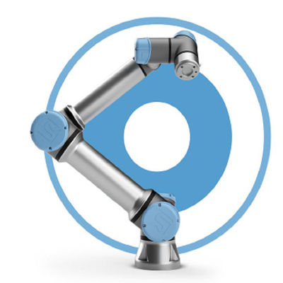 Robô colaborador UR10e com cobot de 6 linhas centrais e alcance do maxmium 1300 milímetros e playload 10kg para o robô de soldadura do mig