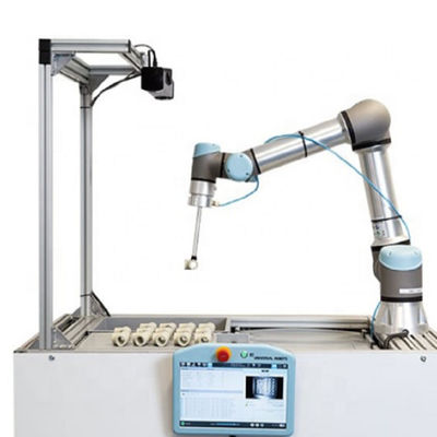 Robô colaborador UR10e com cobot de 6 linhas centrais e alcance do maxmium 1300 milímetros e playload 10kg para o robô de soldadura do mig