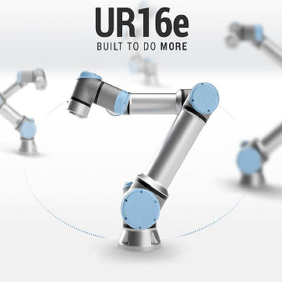 Robô colaborador UR16e com cobot de 6 linhas centrais e alcance 900mm do maxmium e playload 16kg para o robô de soldadura do mig