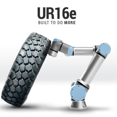 Robô colaborador UR16e com cobot de 6 linhas centrais e alcance 900mm do maxmium e playload 16kg para o robô de soldadura do mig