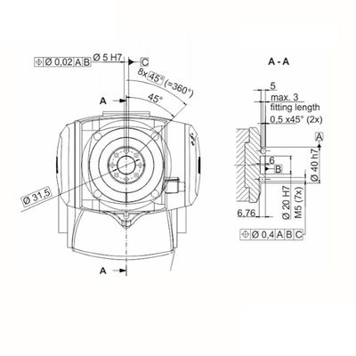 Braço do robô de Kuka da automatização do quarto desinfetado R700-2 do KR 6