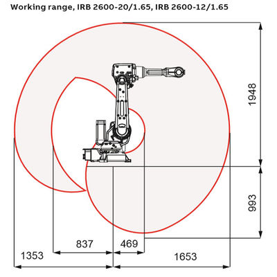 Pedido industrial de robô de soldadura IRB do arco de ABB 2600 extensamente para Mig/Tig Robot Arm