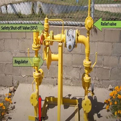 63EG. Soluções detalhadas do patim da válvula de escape ou do gás do regulador da contrapressão para o grupo de ferramenta elétrica natural da indústria do gás