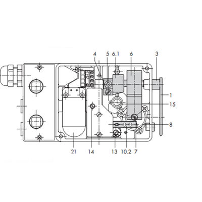 O Positioner pneumático do eletro de Samson Type 4763 com varia válvulas