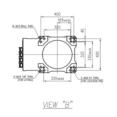 Alcance 2239mm HH050 da carga útil 50kg da linha central da máquina de trituração 6 do braço do robô com Hi5a-S60 o controlador Milling Robot