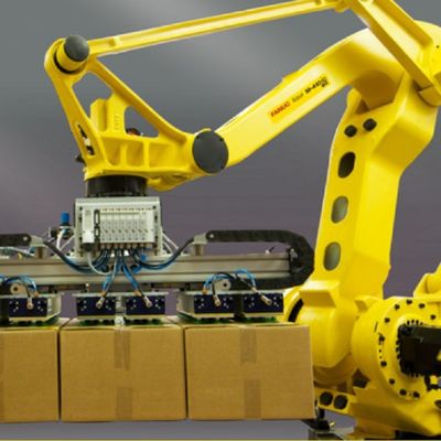 A carga útil 185kg de 4 linhas centrais alcança o robô M-410iC185 Palletizing de 3143mm