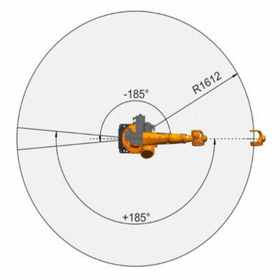 Braço do robô de soldadura do alcance 1612mm da carga útil 20Kg de KR16 R1610-2