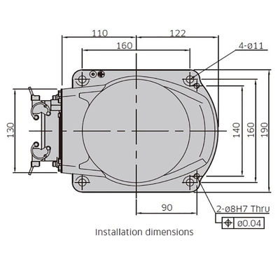 A carga útil 7kg de RS007N alcança 730mm um design compacto de alta velocidade de 6 linhas centrais que segura o robô