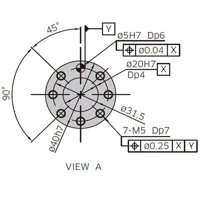 A carga útil 7kg de RS007N alcança 730mm um design compacto de alta velocidade de 6 linhas centrais que segura o robô