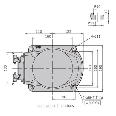 A carga útil 7kg de RS007L alcança 930mm 6 braço do robô industrial da linha central do design compacto 6 da linha central