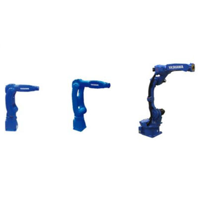Linha central robótico industrial Motoman GP25 do braço 6 com o braço do robô da picareta e do lugar