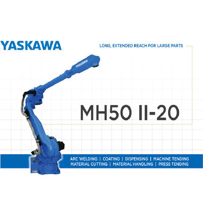 Braço MH50II-20 do robô de 6 linhas centrais com a carga útil 20KG para a soldadura de ARCO e as máquinas de revestimento