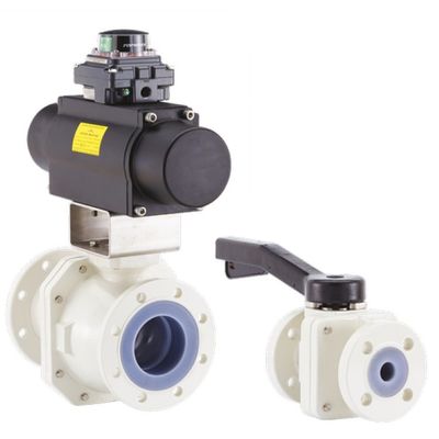 Neotecha NXR PFA alinhou válvulas de bola com padrões manuais API 609 dos atuadores
