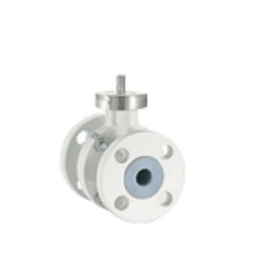 Válvula de bola alinhada do modelo NTB/NTC PFA de Neotecha com Atuador-Emerson manual