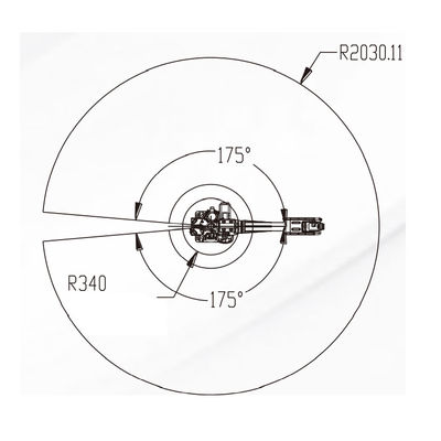 Robô industrial China com o braço robótico industrial da linha central do alcance 6 de 2032MM para carregar e descarregar