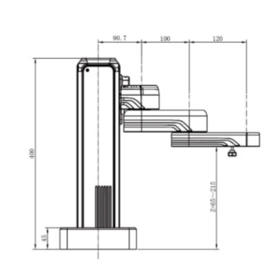 Braço de linha central 3 colaborador do Z-braço 1522 de Hitbot do robô para máquinas de gravura do laser