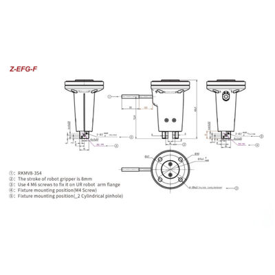 Máquinas automáticas do café do braço robótico industrial da linha central de Hitbot Z-EFG-F 6 do prendedor