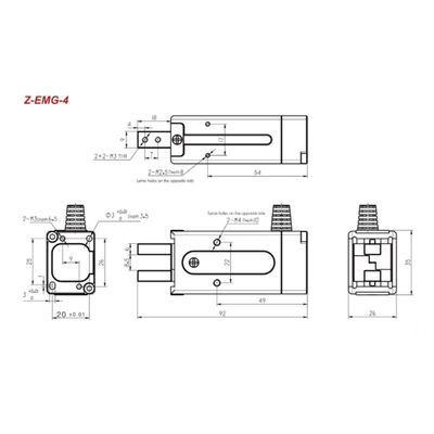 Prendedor Hitbot Z-EMG-04 do robô para carregar e descarregar o manipulador do robô