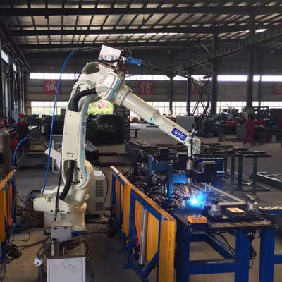 Robô de solda automática OTC de 6 linhas centrais FD-B6 com a máquina de soldadura de DM350 Mig