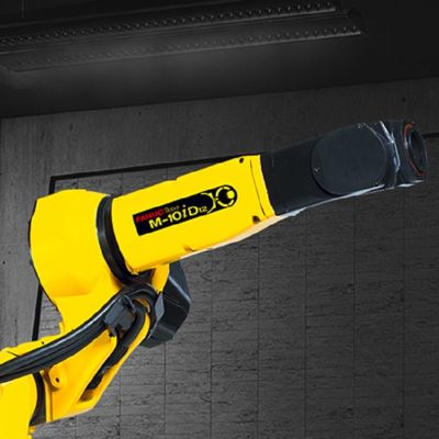 M-10iD/12 rápido e exato do robô industrial com o braço robótico de 6 linhas centrais como as peças do equipamento do transporte de materiais