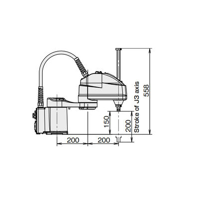 Robô SR-3iA de 4 Aixs Scara com o braço robótico da carga útil 3kg como a máquina da picareta e do lugar para o equipamento do transporte de materiais