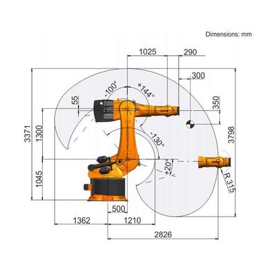 KR 600 R2830 do robô de soldadura do laser para a soldadura de laser como o outro equipamento de solda