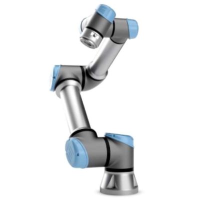 Carga robótico automática da linha central UR5e do braço 6 e descarregamento do robô da picareta e do lugar