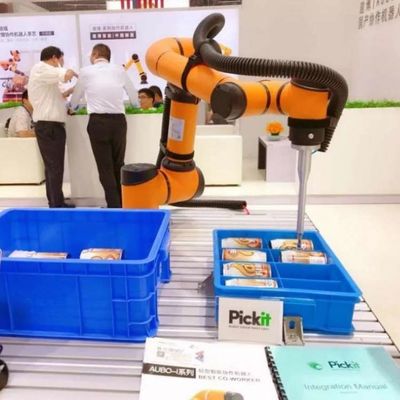 Escolha e coloque o robô AUBO I10 Cobot Braço robótico 6 eixo para manuseio como robô colaborativo