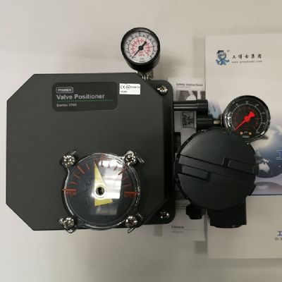 Positioner 3710 pneumático usado com os atuadores giratórios do diafragma e do pistão como as peças da válvula