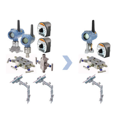 Transporte sem fio da pressão diferencial de transmissor de fluxo da pressão diferencial de Emerson Pressure Transmitter Rose-Moun 3051S