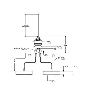 transmissor de pressão diferencial qualificado Subsea da Rosa-montagem 3251 com o transmissor de pressão da rosa-montagem